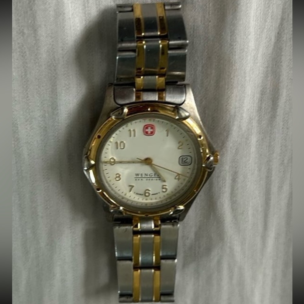 Wenger Two-Tone Gold and Silver Watch